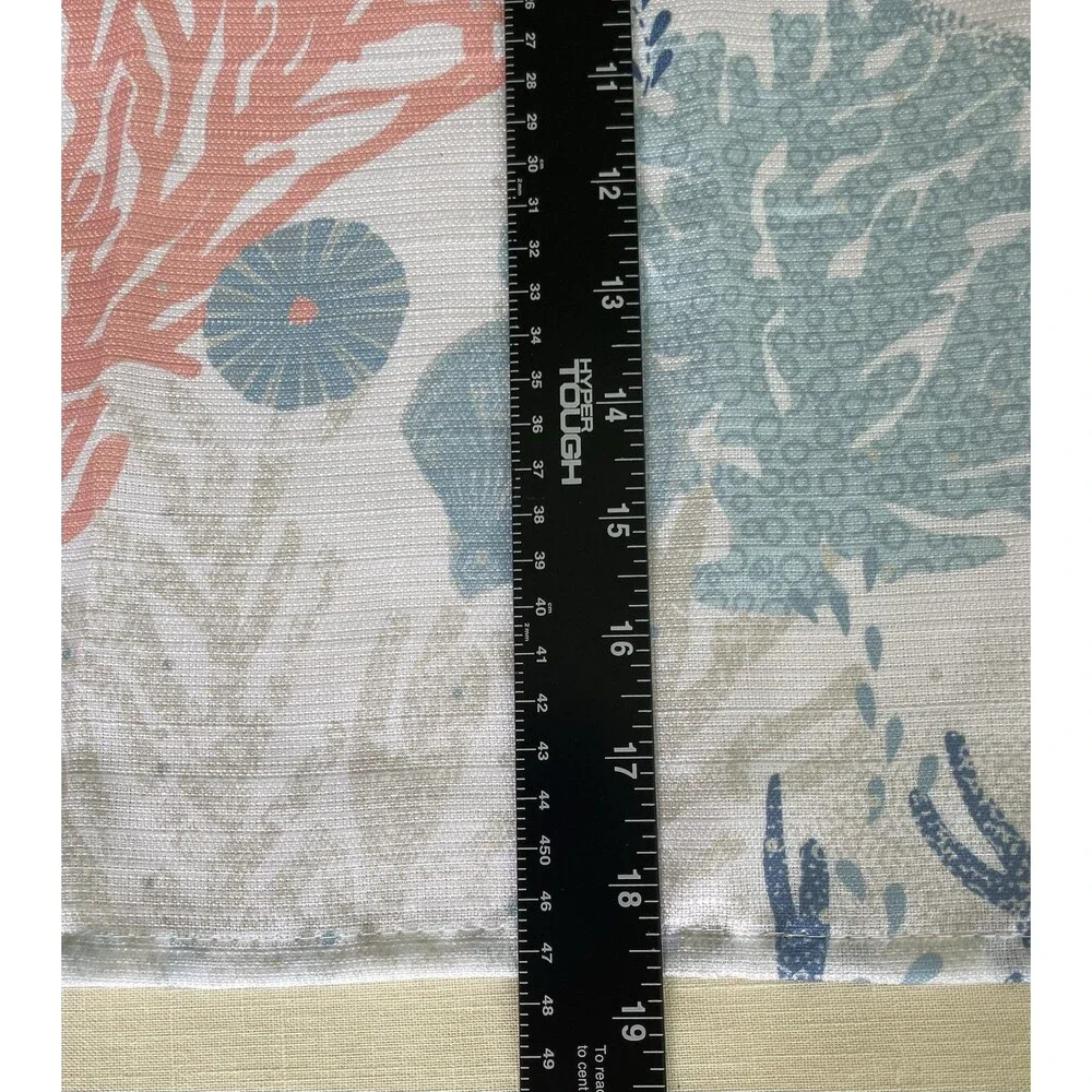 Set of 4 Cloth Ocean/Coral Themed Napkins Table Accessories (~20 sq in)